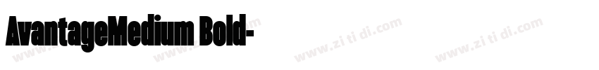 AvantageMedium Bold字体转换